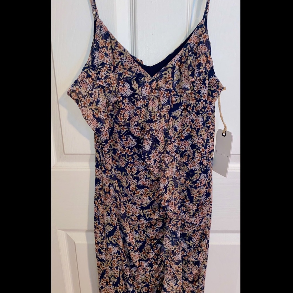 Leith floral midi dress, NWT